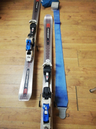 Ski tour slides Stokl Stormrider 160cm, su ,,skinais", naudotos